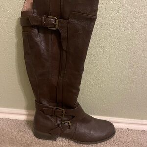 Life Stride Dark Brown Over the Knee Boots